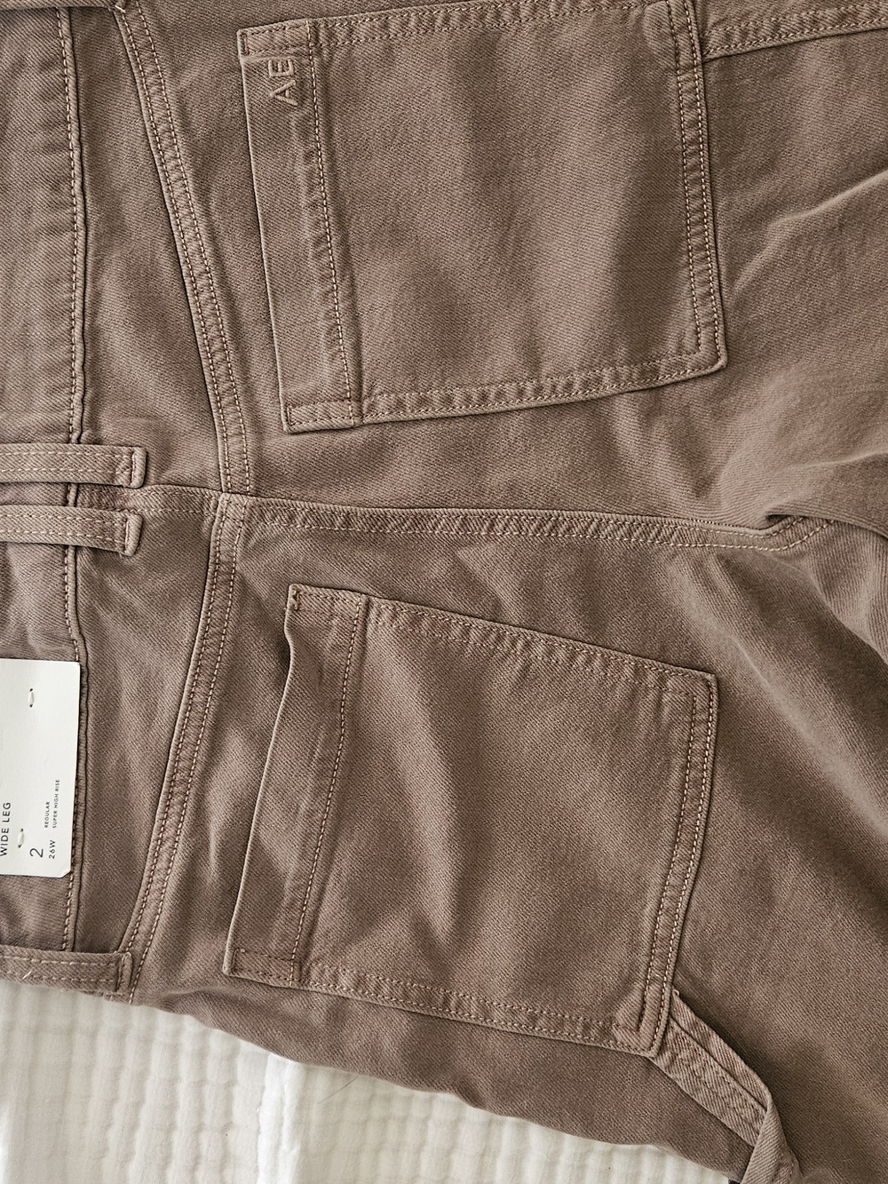 American Eagle, Super High Rise Baggy Wide Leg Pant Size 26/2